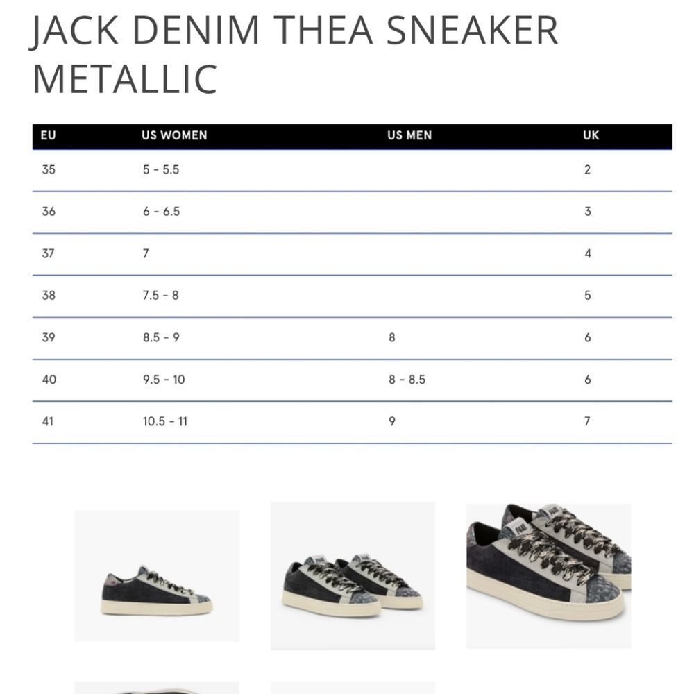 P448 Jack Denim Thea Sneaker- Metallic - Picture 12 of 12
